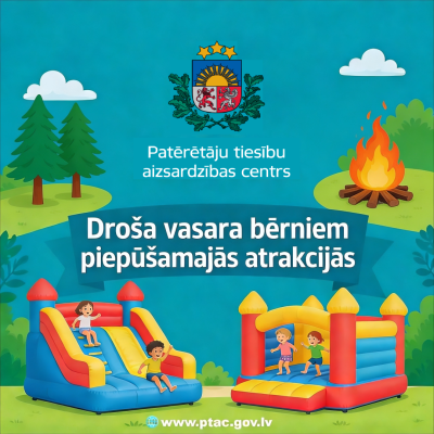 Bērnu drošība piepūšamajās atrakcijās