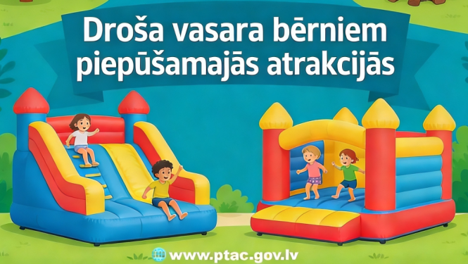 Piepūšamās atrakcijas bērniem