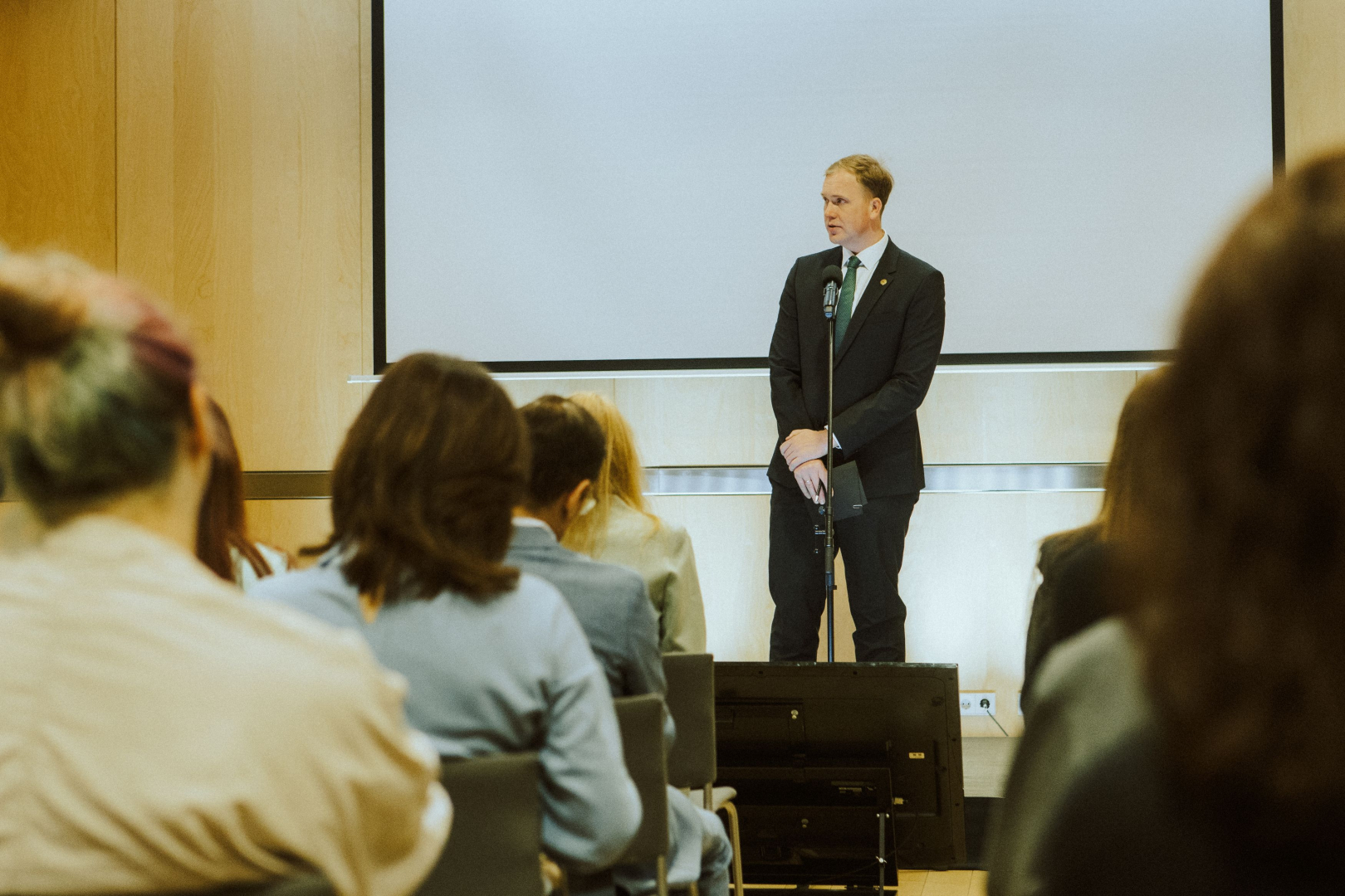 Ekonomikas ministrs Viktors Valainis PTAC pasākumā uzņēmējiem