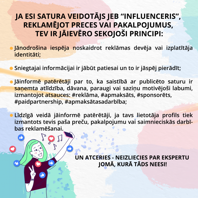 principi, kas jāievēro satura veidotājiem (1)