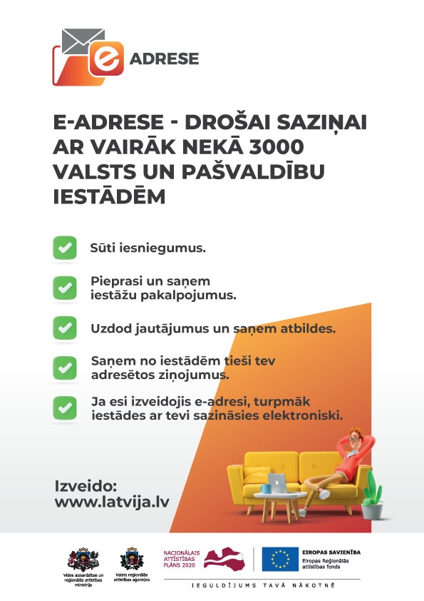 E-adreses plakāts