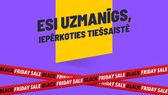 Melnā piektdiena baneris