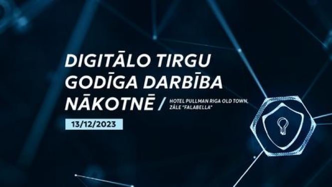 Digitālo tirgu godīga darbība nākotnē, Konferences baneris