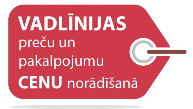 Vadlīnijas preču uz pakalpojumu cenu norādīšana