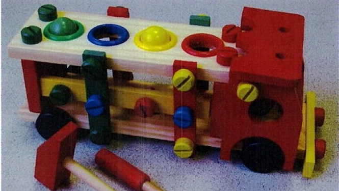 Atsaukums: Koka rotaļlieta Reassembly Screw Car, modelis FL-3290