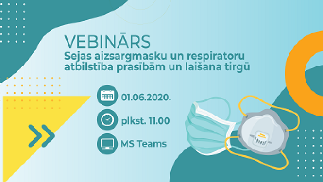 PTAC organizē vebināru “Sejas aizsargmasku un respiratoru atbilstība prasībām un laišana tirgū”