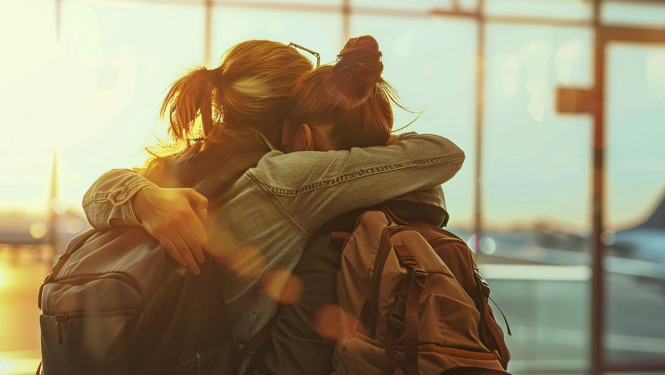 Apskāvušās jaunietes lidostā