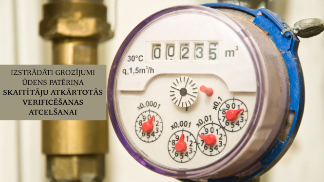 Ūdens skaitītājs tuvplānā