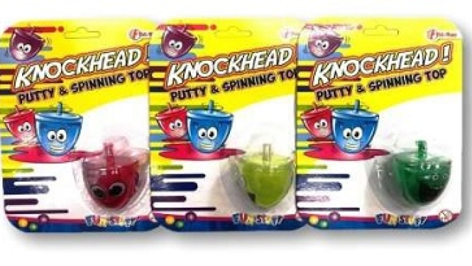 Atsaukums: Rotaļu gļotas Knockhead Putty & Spinning Top