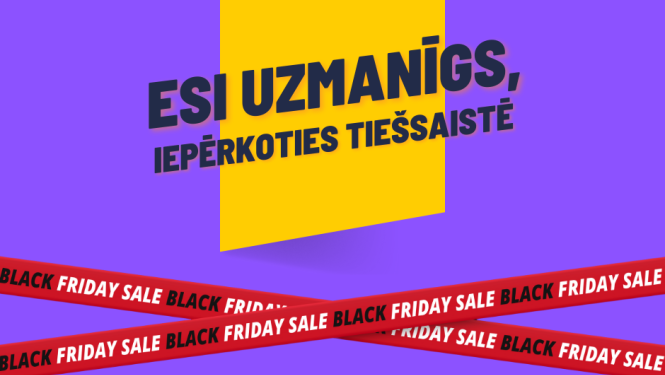 Melnā piektdiena baneris