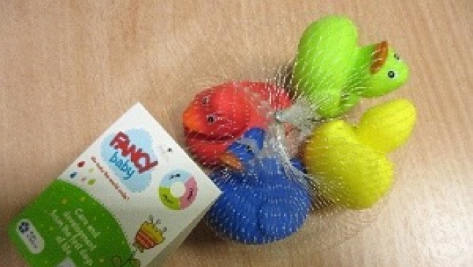 Atsaukums: Vannas rotaļlieta pīlītes (4 gab.) "FANCY BABY, OOO"