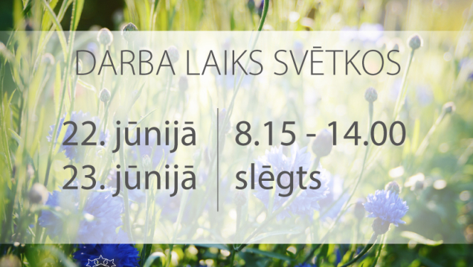 Darba laiks svētkos baneris - fonā ziedi