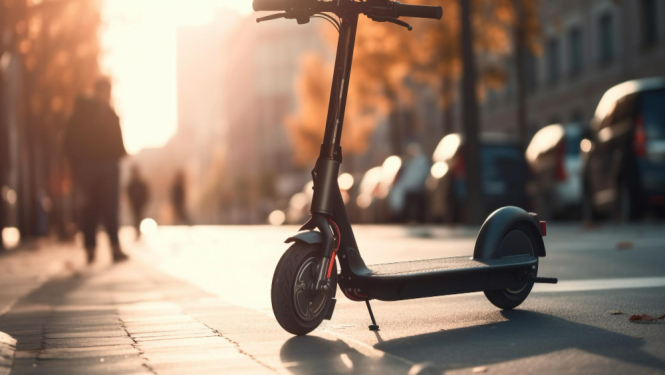 Elektroskrejritenis uz izplūduša fona