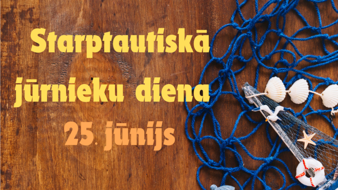 Koka klājsm, uz kura ir tīkls un simboliska, maza bāka un kuģis