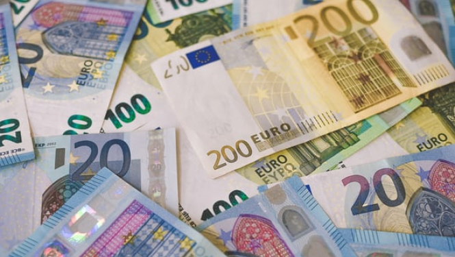 Euro banknotes