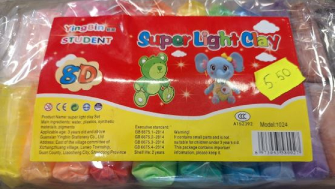 Veidošanas masa dažādās krāsās 1