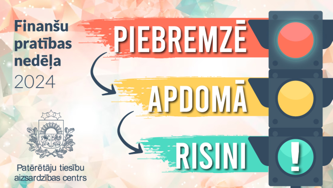 Baneris ar tekstu - Piebremzē, apdomā, risini