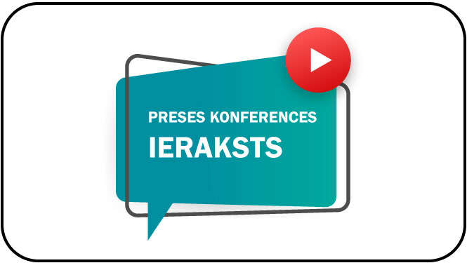 Preses konferences ieraksta baneris