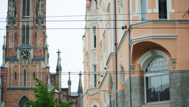 PTAC ēka un Ģertrūdes baznīca