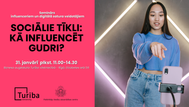 Baneris - seminārs influenceriem