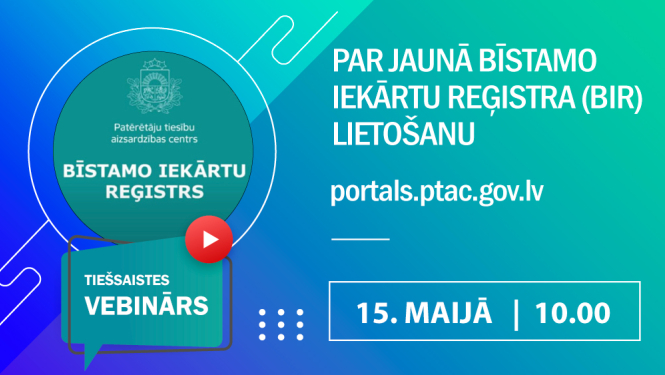 15. maijā plkst. 10.00 notiks apmācības bīstamo iekārtu valdītājiem par jaunā Bīstamo iekārtu reģistra (BIR) lietošanu
