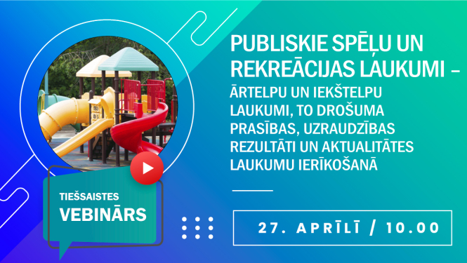 Vebināra baneris - rotaļu laukums un nosaukums