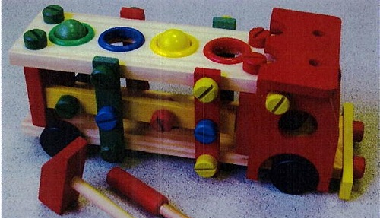 Atsaukums: Koka rotaļlieta Reassembly Screw Car, modelis FL-3290