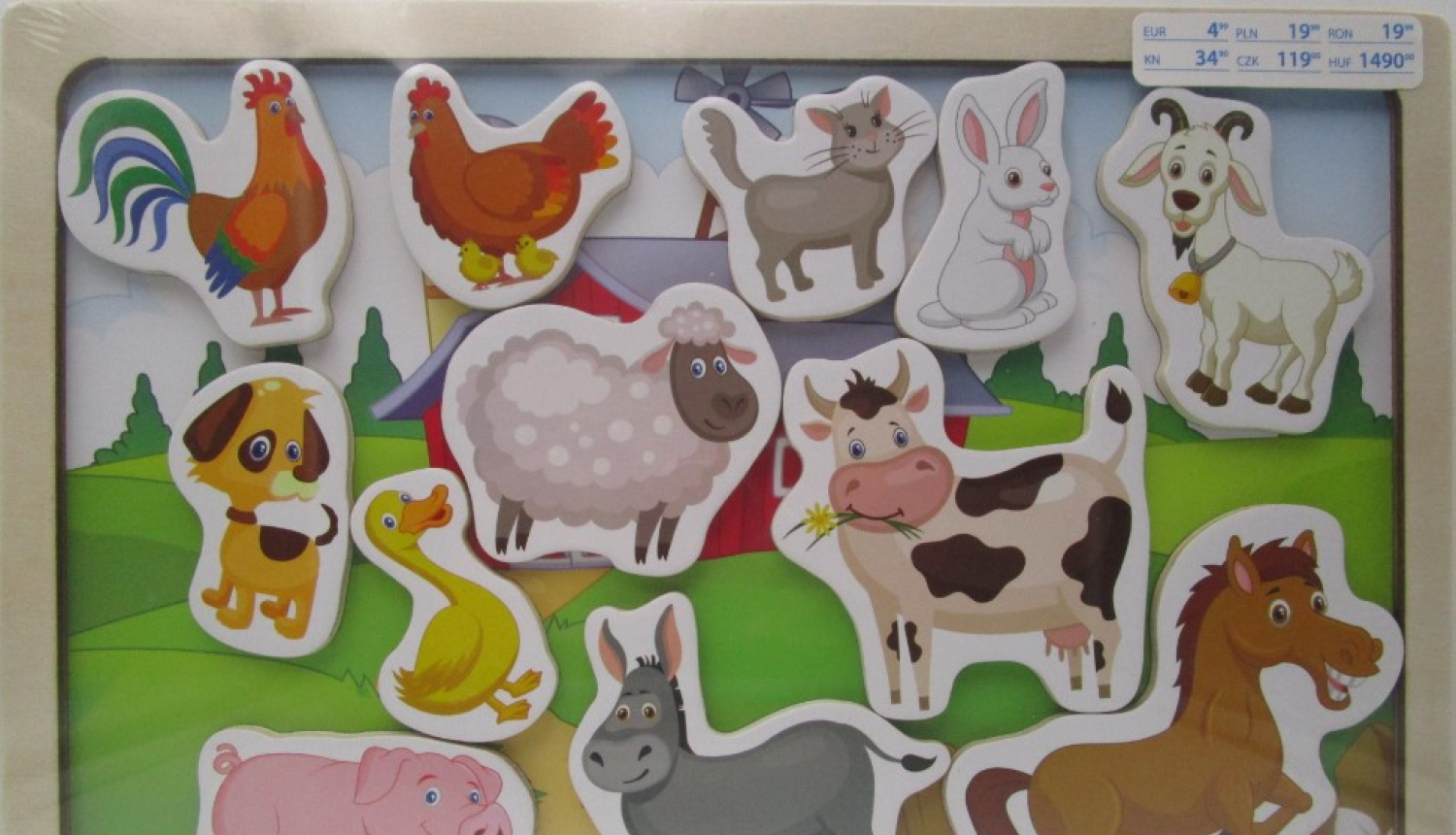 Atsaukums: Magnētiskā puzle “Dzīvnieki” un koka puzle